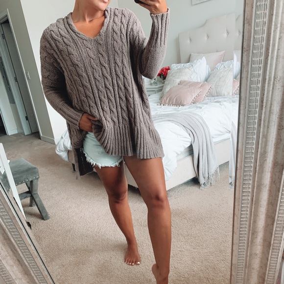 Free People Sweaters - Free People Oversized Cable knit Sweater